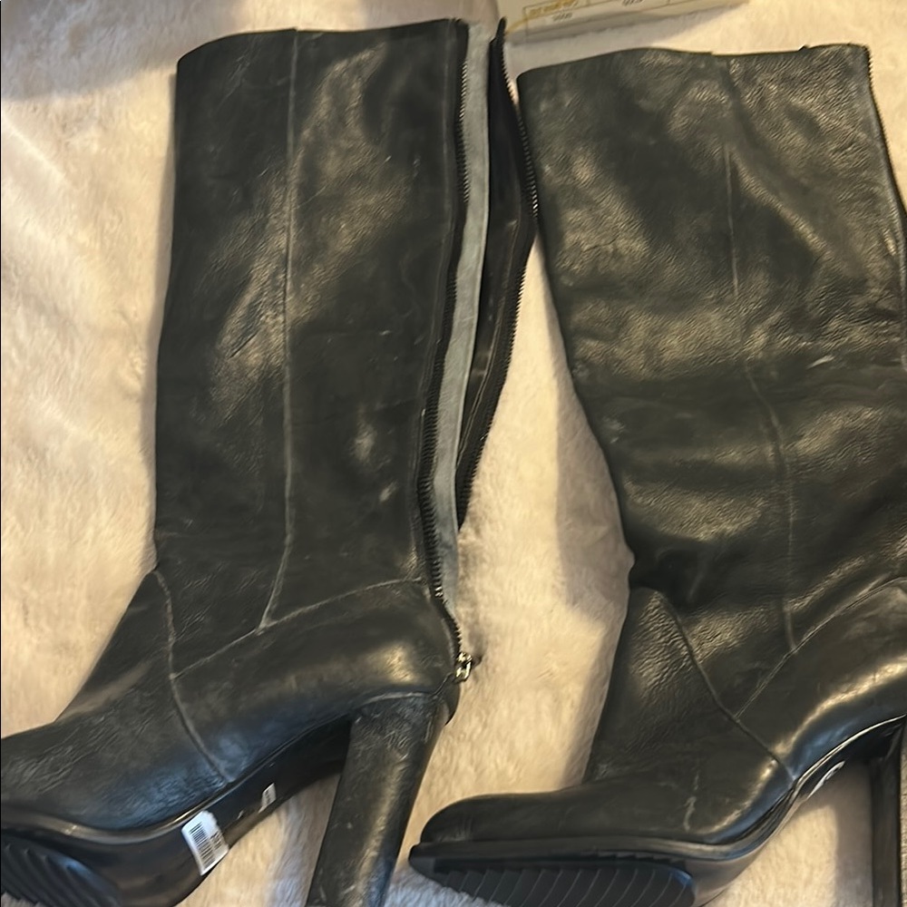 Enzo Angiolini Black Heeled Boots